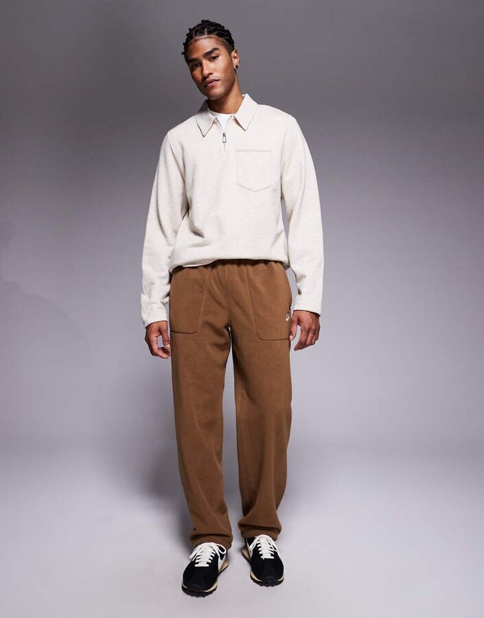 Nike Club winter sweatpants in brown