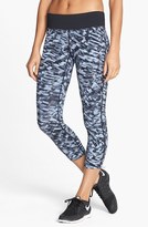 Thumbnail for your product : Nike 'Epic Run Lux' Dri-FIT Print Crop Leggings