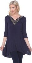 Thumbnail for your product : White Mark Women's Tonya Embellished Tunic top