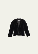 Thumbnail for your product : Dries Van Noten Voya Shawl-Collar Faux Fur Short Jacket