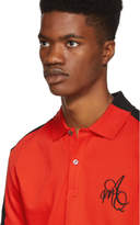 Thumbnail for your product : Alexander McQueen Red and Black Logo Polo