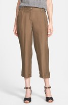 Thumbnail for your product : Eileen Fisher Silk Crop Cargo Pants