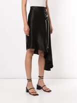 Thumbnail for your product : Ann Demeulemeester Asymmetric Lace-Up Skirt