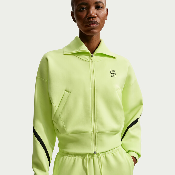 Nike Women's Advantage Dri-FIT Full-Zip Tennis Jacket in Yellow | IB0776-736