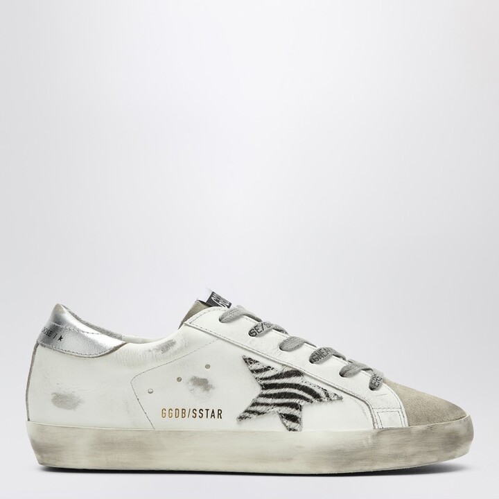 Golden Goose Super-Star sneakers with zebra pony hair star