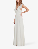 Thumbnail for your product : Whistles Eve ruffled silk wedding dress
