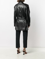 Thumbnail for your product : Amen Pearl-Embellished Faux-Leather Jacket
