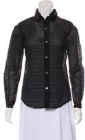 Thumbnail for your product : Julien David Long Sleeve Button Up Top