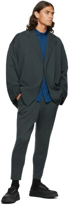 CFCL Grey Wool Milan Rib Tapered Trousers - ShopStyle Dress Pants