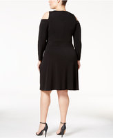 Thumbnail for your product : MICHAEL Michael Kors Size Cold-Shoulder Dress