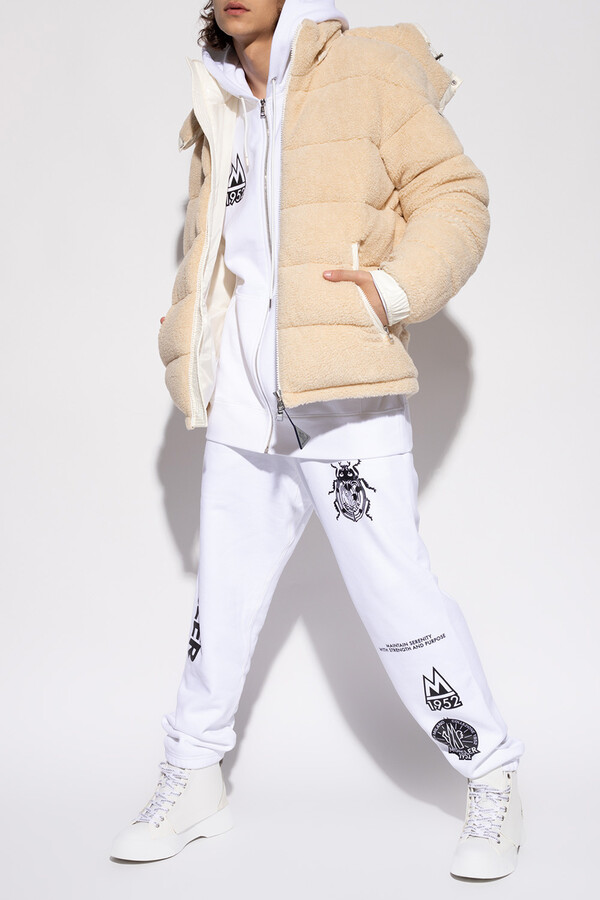 beige moncler jacket