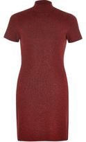 Thumbnail for your product : River Island Womens Red marl turtleneck tunic