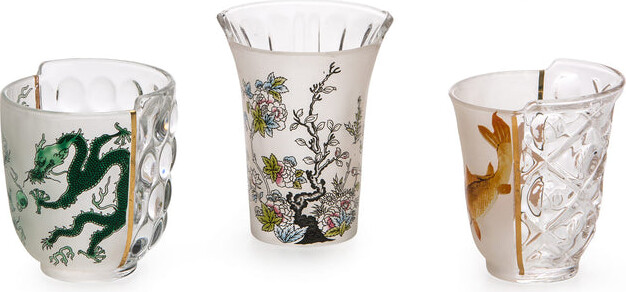 Seletti Hybrid Aglaura Drinking Glass (Set of 3)