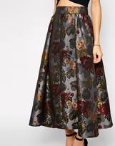 Thumbnail for your product : ASOS Premium Midaxi Skirt in Floral Jacquard