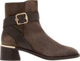 Thumbnail for your product : Jimmy Choo Clarice Suede Buckle Ankle Booties