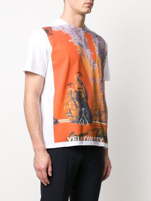 Valentino Yellow City graphic-print T-shirt
