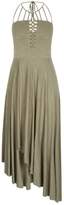 Thumbnail for your product : City Chic Strappy Asymmetrical Faux Wrap Halter Maxi Dress