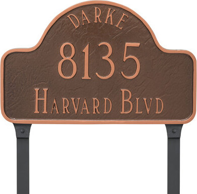 Montague Metal Products Inc. 3-Line Lawn Address Plaque