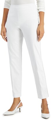 JM Collection Petite Pull-On Side-Striped Pants, Created for Macy's