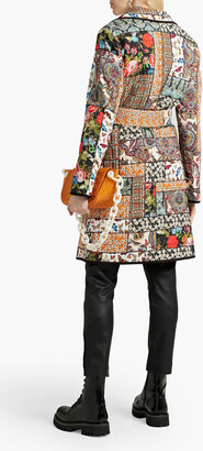 Alice + Olivia Moya patchwork-effect quilted padded crepe coat