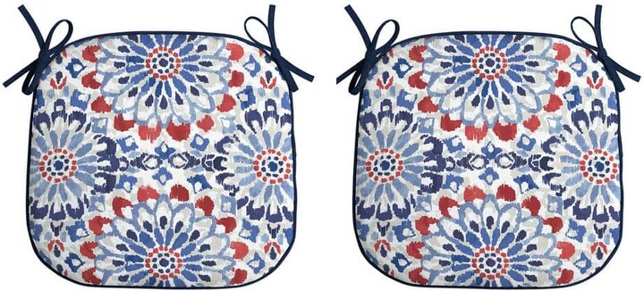 ARDEN Indoor/Outdoor Square Foam Seat Pad, Set of 2, Foam Cushion Clark Blue