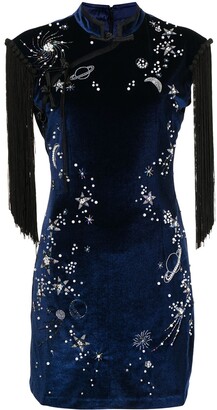 Lisa Von Tang Starry Night fringe dress