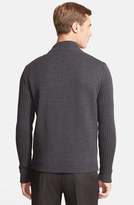 Thumbnail for your product : Ferragamo Leather Panel Knit Sweater