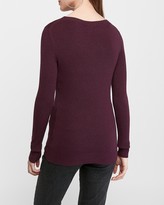 Thumbnail for your product : Express Fitted Crew Neck Sweater
