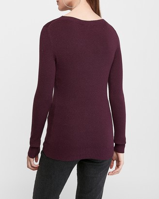 Express Fitted Crew Neck Sweater