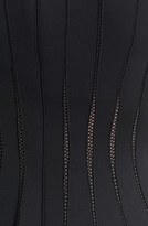 Thumbnail for your product : Tadashi Shoji Mesh Detail Knit Fit & Flare Dress