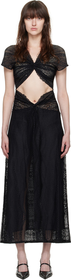 【関税込み】Beaufille SSENSE限定 ブラック Anise マキシドレス SSENSE Exclusive Black Anise Maxi Dress by Beaufille on Sale
