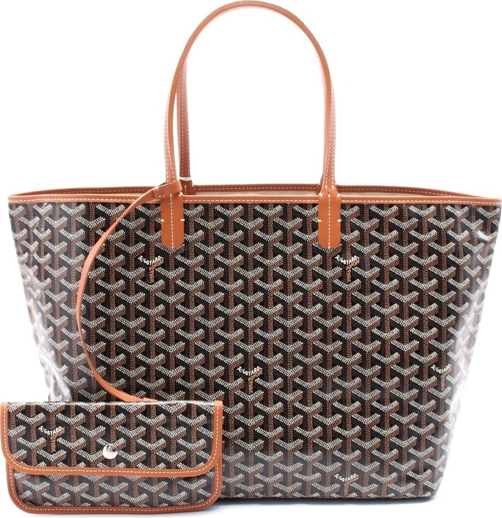Goyard St. Louis PM Tote Bag PVC Canvas Leather