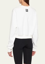 Thumbnail for your product : Dolce & Gabbana Jersey Pullover Top w/ Logo Collar