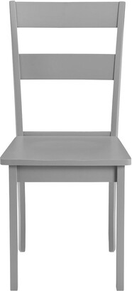 Julian Bowen Set Of 2 Kobe Wooden Dining Chairs - Torino Grey