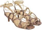 Thumbnail for your product : Zimmermann Animalier Leather Sandals