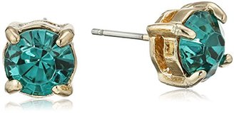 Sam Edelman Reece Stone Emerald Stud Earrings