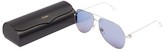 Thumbnail for your product : Cartier Premiere De Aviator Metal Sunglasses - Blue Silver