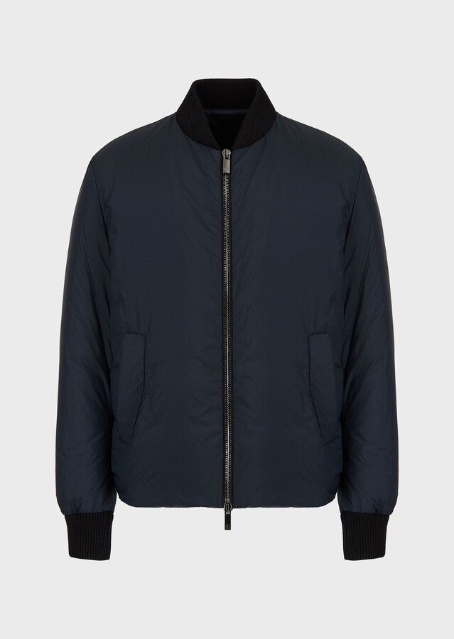 canvas down bomber jacket
