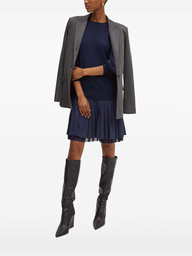 Silvian Heach Single-Breasted Long-Sleeve Blazer