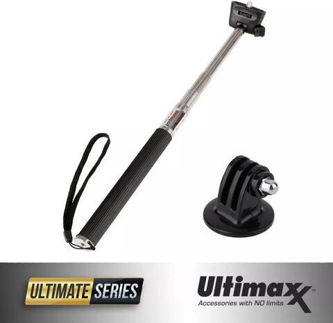 Ultimaxx Handheld Pole Extendable Monopod Selfie Stick with GoPro Adapte