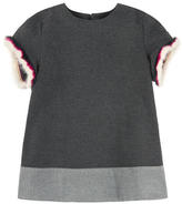 Thumbnail for your product : Fendi Light grey and dark grey twill blouse