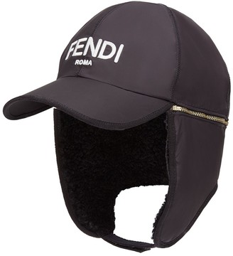 Fendi Logo Trapper Baseball Cap