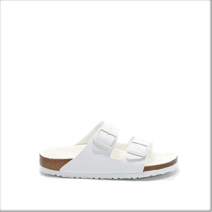 all white birkenstocks