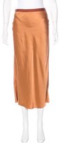 Thumbnail for your product : Helmut Lang Satin Midi Skirt w/ Tags