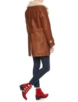 Thumbnail for your product : Dlux Tan Nappa Shearling Coat