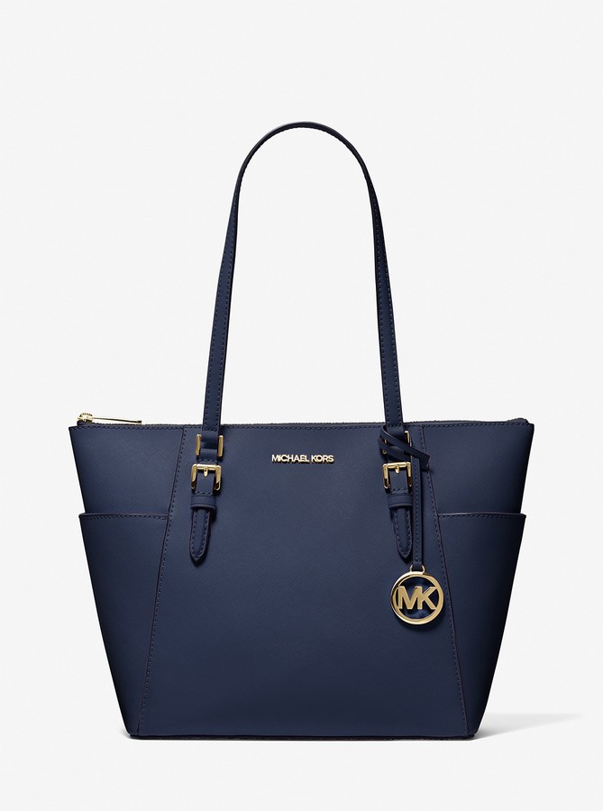 mk navy blue bag
