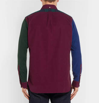 Polo Ralph Lauren Fun Slim-Fit Button-Down Collar Panelled Cotton-Corduroy Shirt