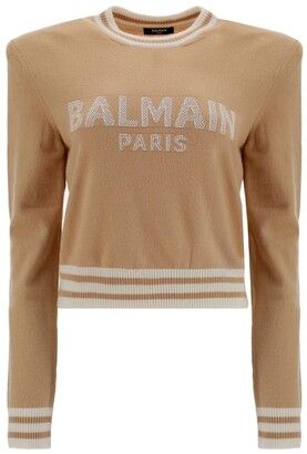 balmain crop jumper