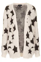 Thumbnail for your product : Topshop Knitted Fluffy Star Cardi