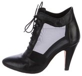 Thumbnail for your product : Loeffler Randall Mesh Lace-Up Ankle Boots